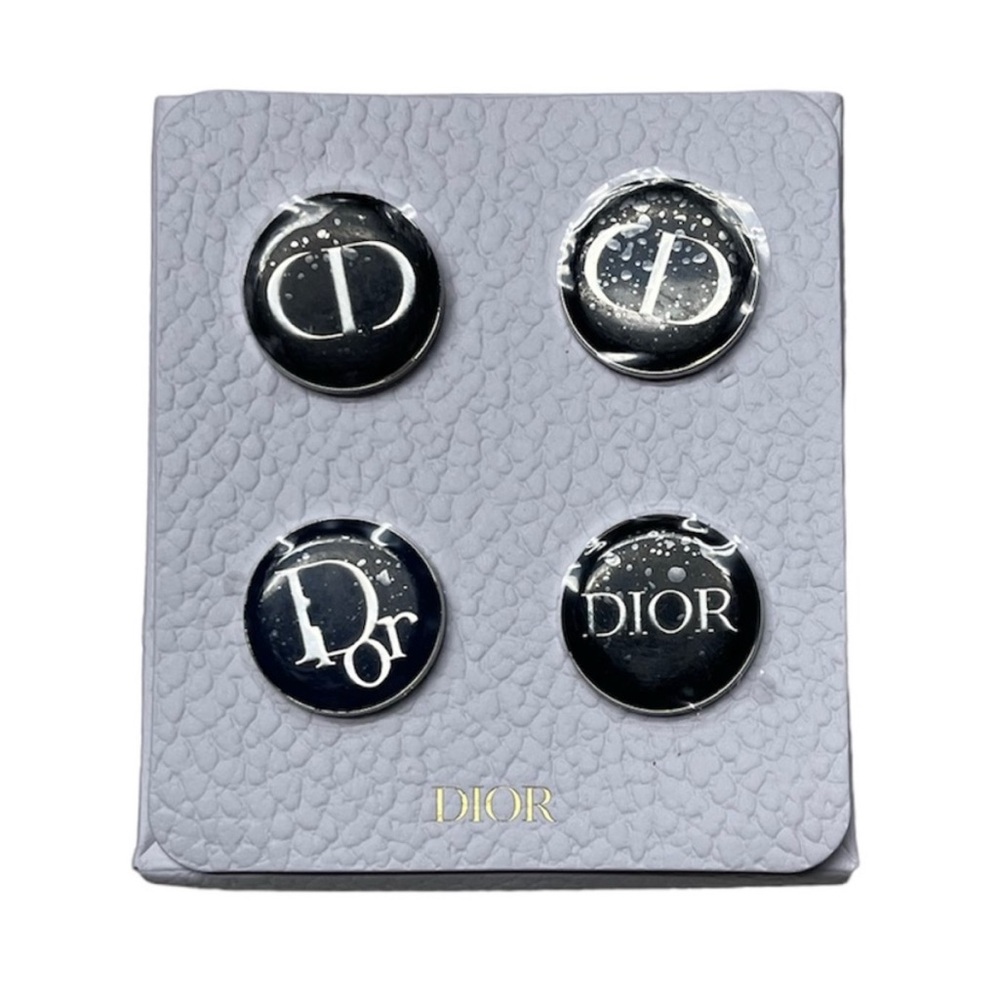Dior Pins Set of 4 Metal Pins. NEW